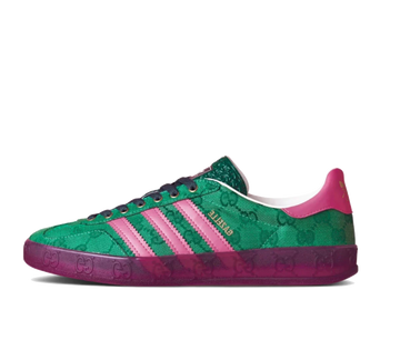 Tênis Adidas x Gucci Gazelle 'Green Pink Strata' Verde/Rosa - IE4795