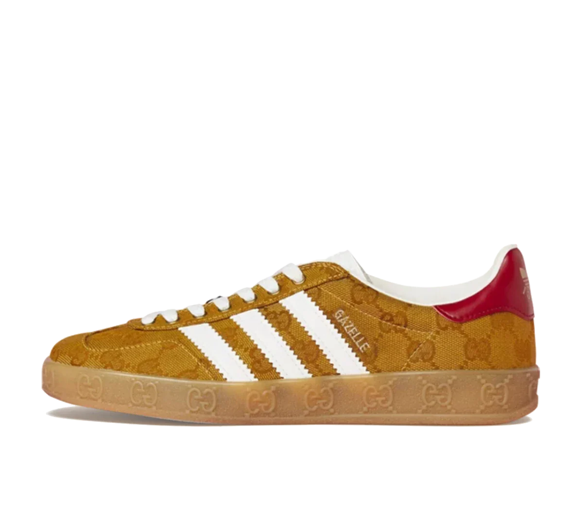 Tênis Adidas x Gucci Gazelle 'GG Beige Brown' - HQ8850