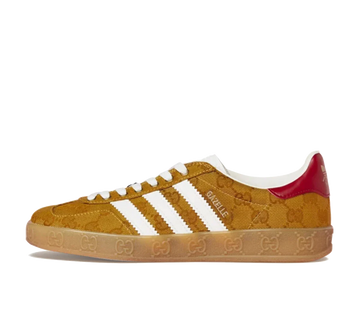 Tênis Adidas x Gucci Gazelle 'GG Beige Brown' - HQ8850