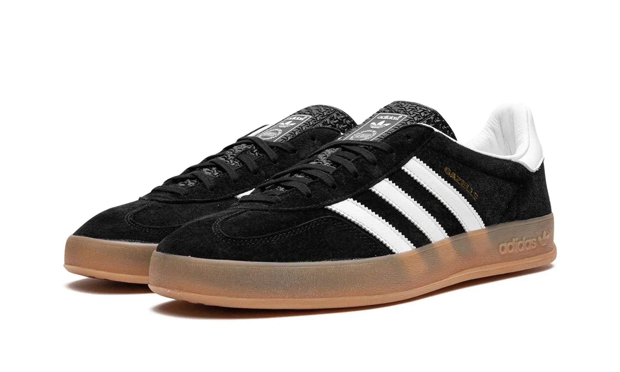 Tênis Adidas Gazelle Indoor Feminino "Black White Gum" Preto / Branco - H06259