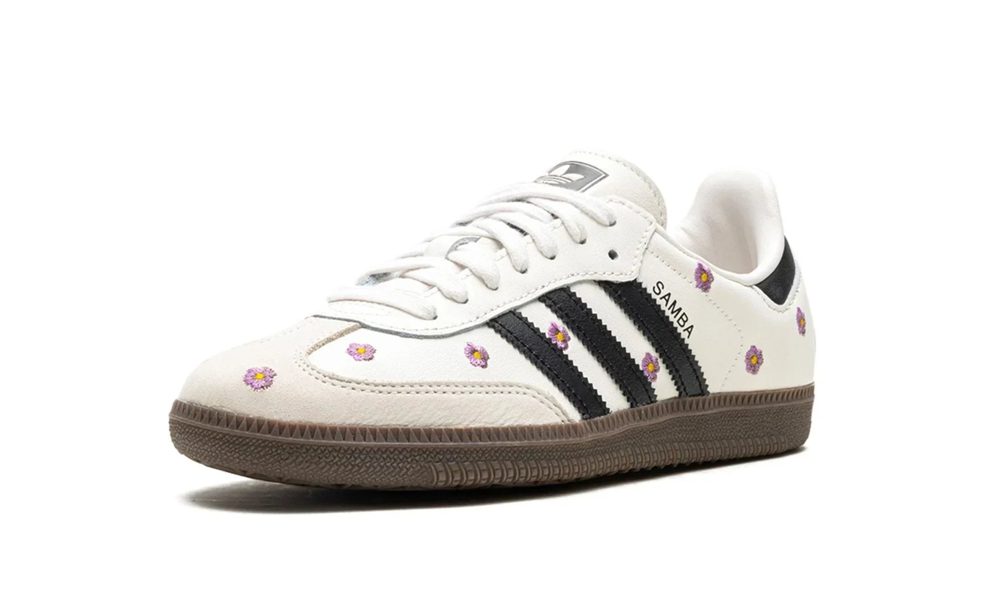 Tênis Adidas Samba OG Feminino 'White Floral Embroidery' Branco - IF4398