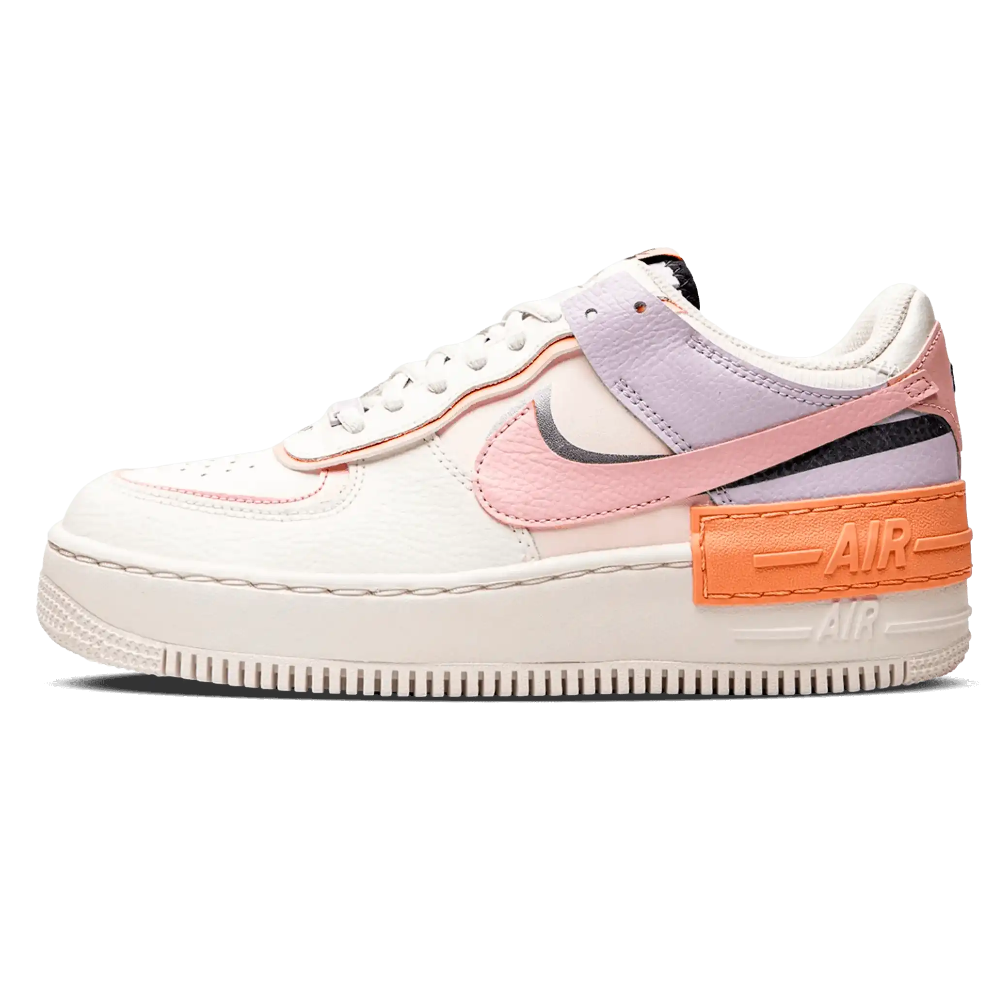 Tênis Air Force 1 Shadow Feminino "Pink Glaze" Branco / Rosa - CI0919-111
