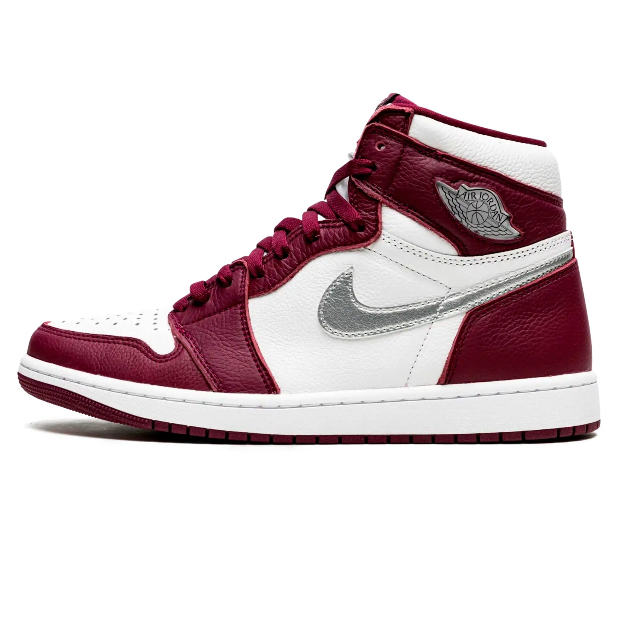 Tênis Air Jordan 1 High "Bordeaux" Bordô - 555088-611