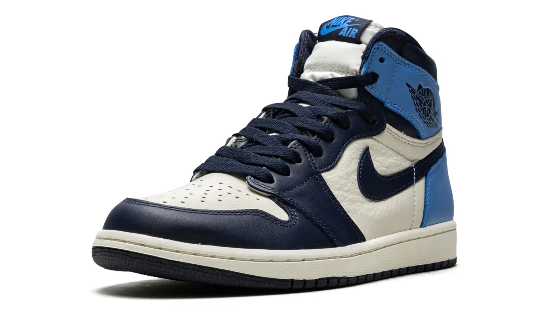 Tênis Air Jordan 1 High "Obsidian" Azul / Branco - 555088-140