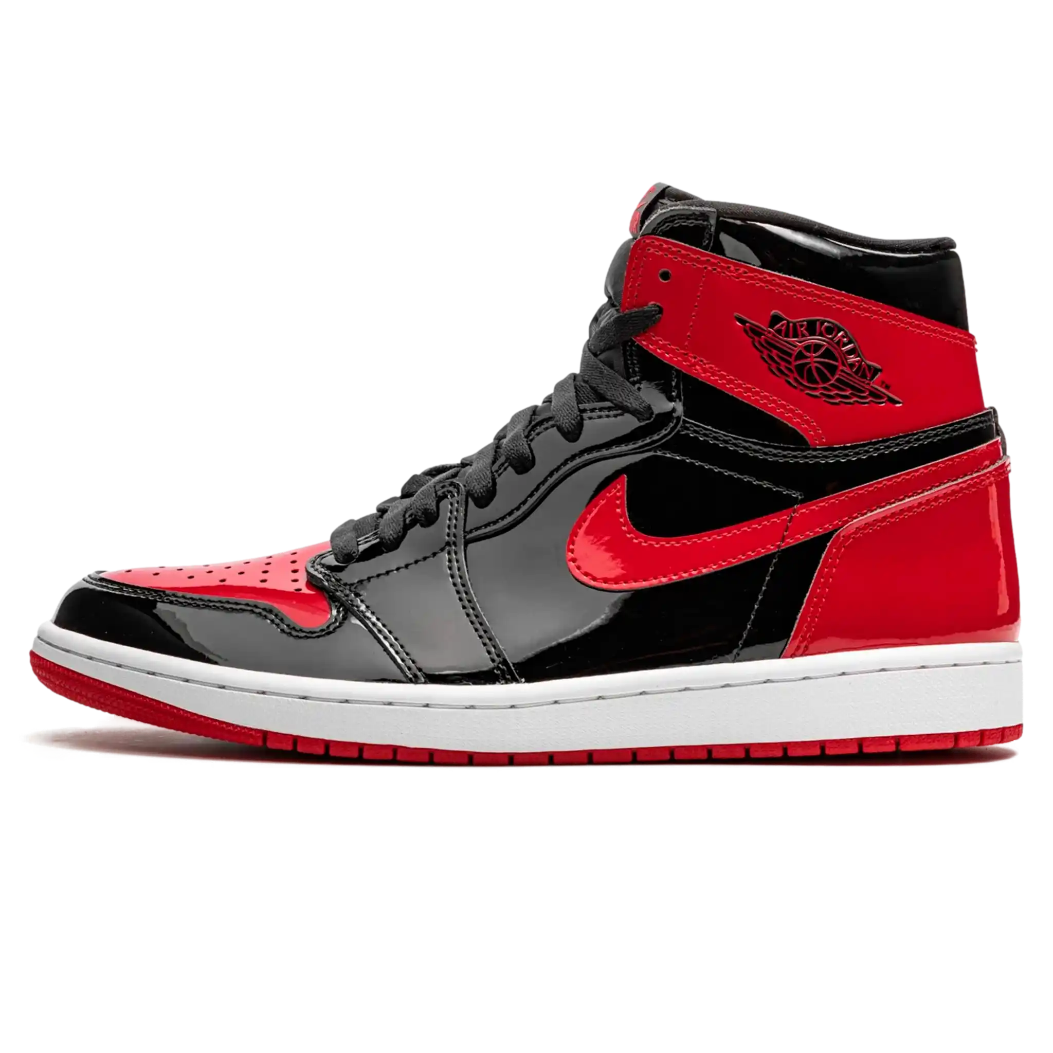 Tênis Air Jordan 1 High "Patent Bred" Vermelho / Preto - 555088-063