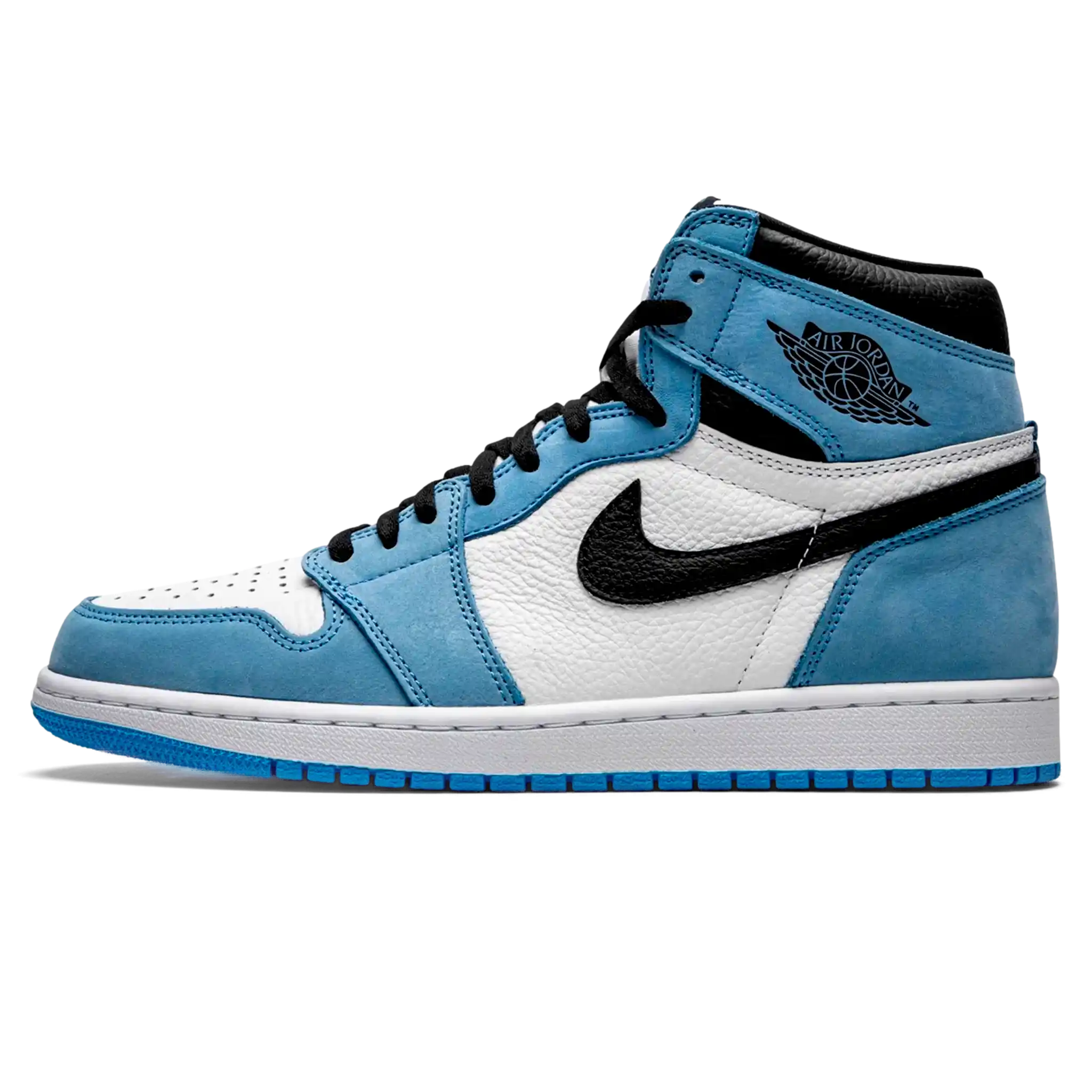 Tênis Air Jordan 1 High "University Blue" Azul / Branco - 555088-134