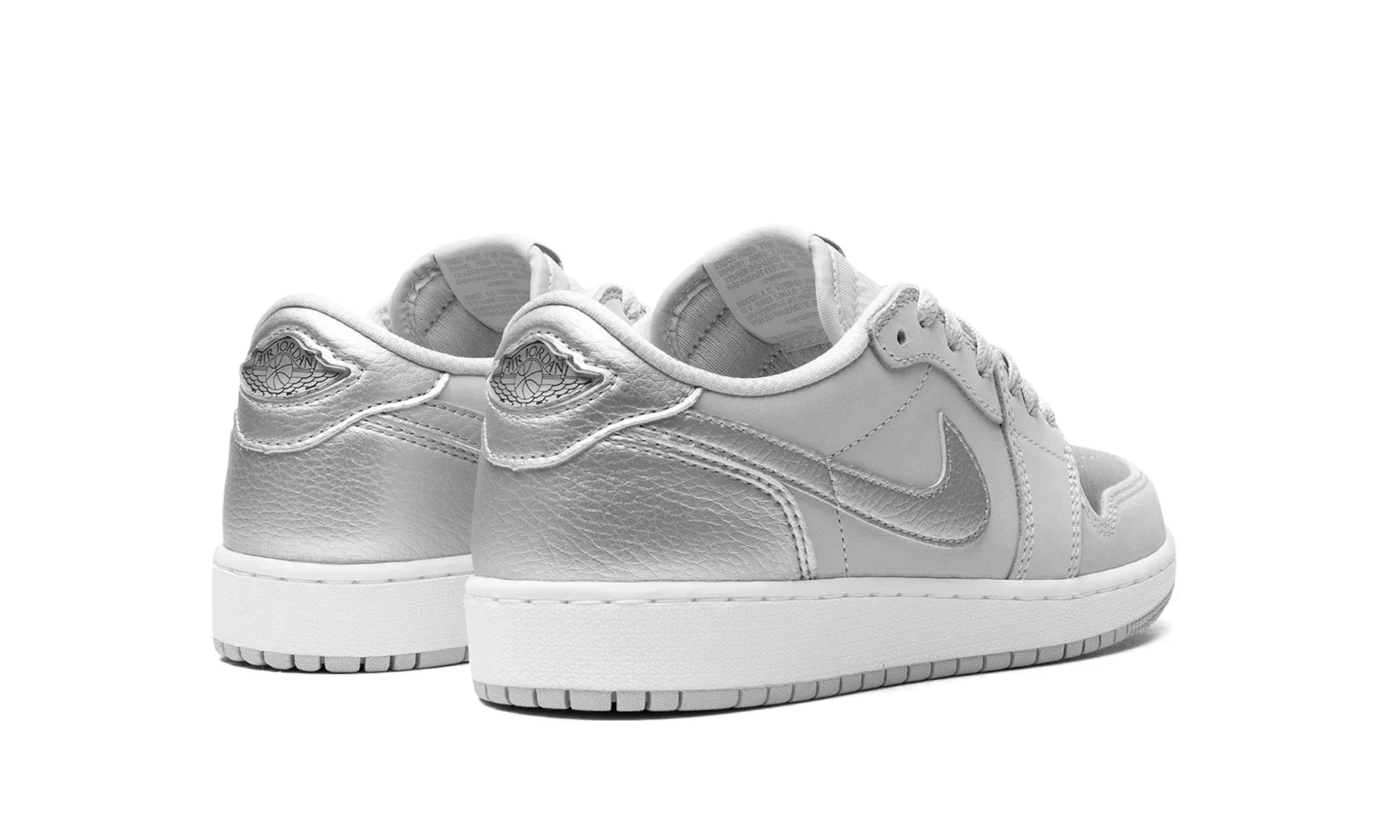 Tênis Air Jordan 1 Low Masculino "Metallic Silver" Prata - CZ0790-002