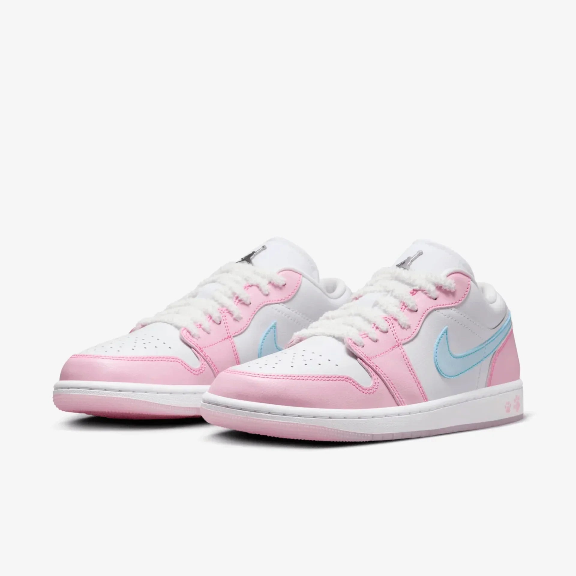 Tênis Air jordan 1 Low Feminino "Paw Print" Rosa - HM3706-141
