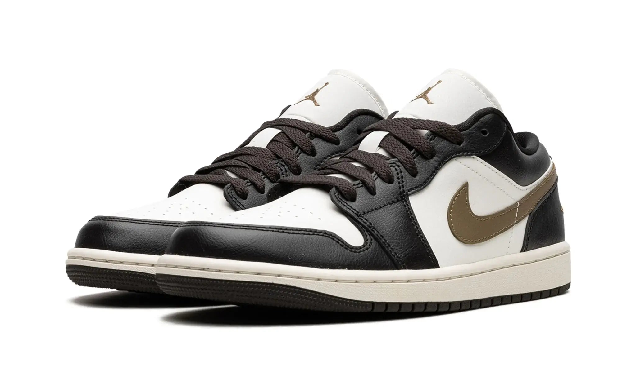 Tênis Air Jordan 1 Low "Shadow Brown" Preto / Dourado - DC0774-200