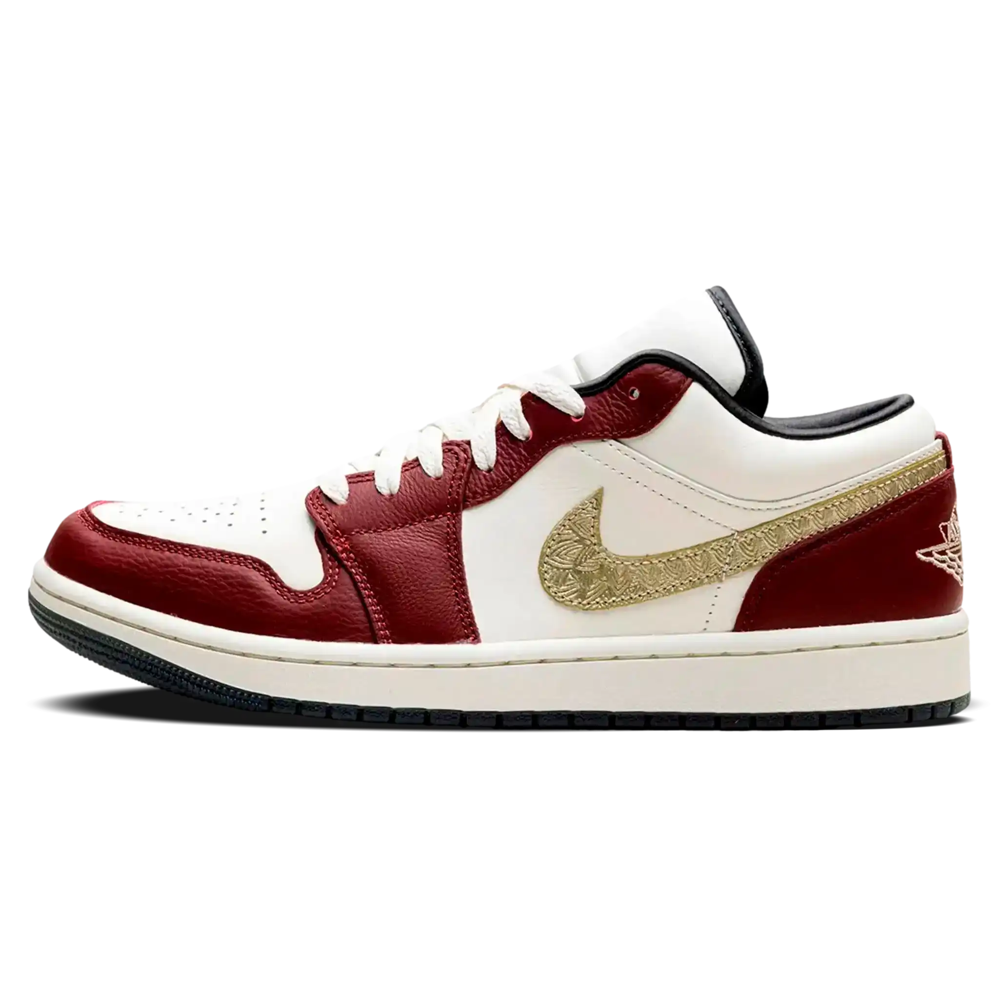 Tênis Air Jordan 1 Low Feminino "Year of the Dragon" Bordô - FJ5735-100
