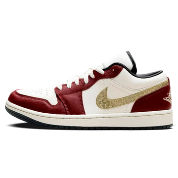 Tênis Air Jordan 1 Low Feminino "Year of the Dragon" Bordô - FJ5735-100