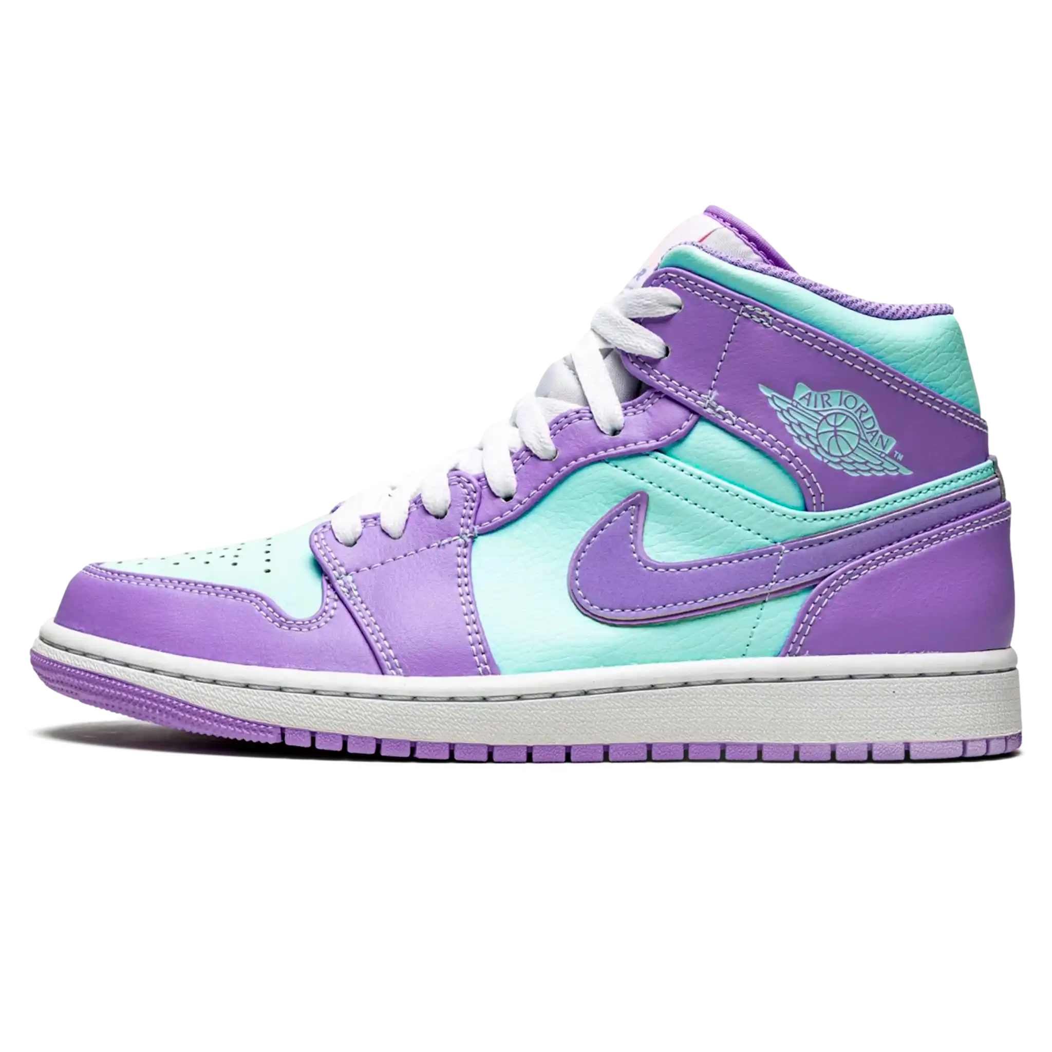 Tênis Air Jordan 1 Mid "Aqua" - 554724-500