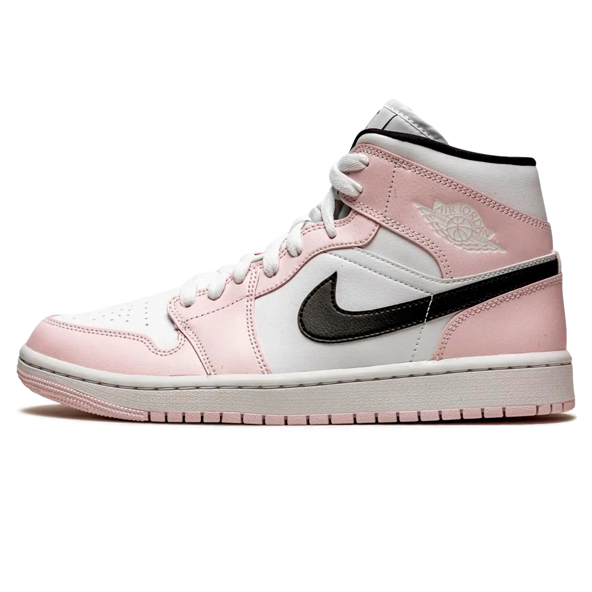 Tênis Air Jordan 1 Mid Feminino "Barely Pink" Rosa - BQ6472-500