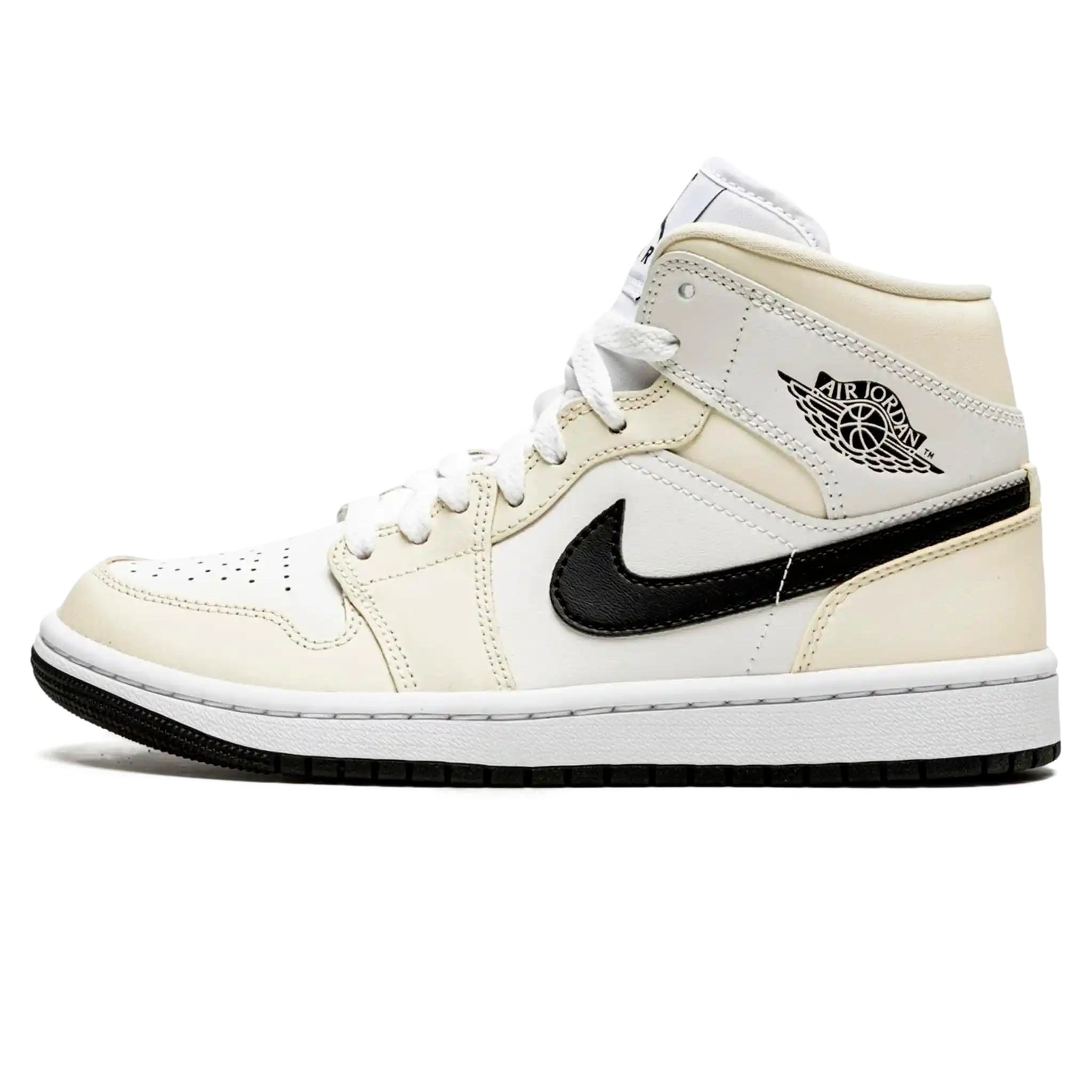 Tênis Air Jordan 1 Mid Feminino "Coconut MIlk" Amarelo - BQ6472-121