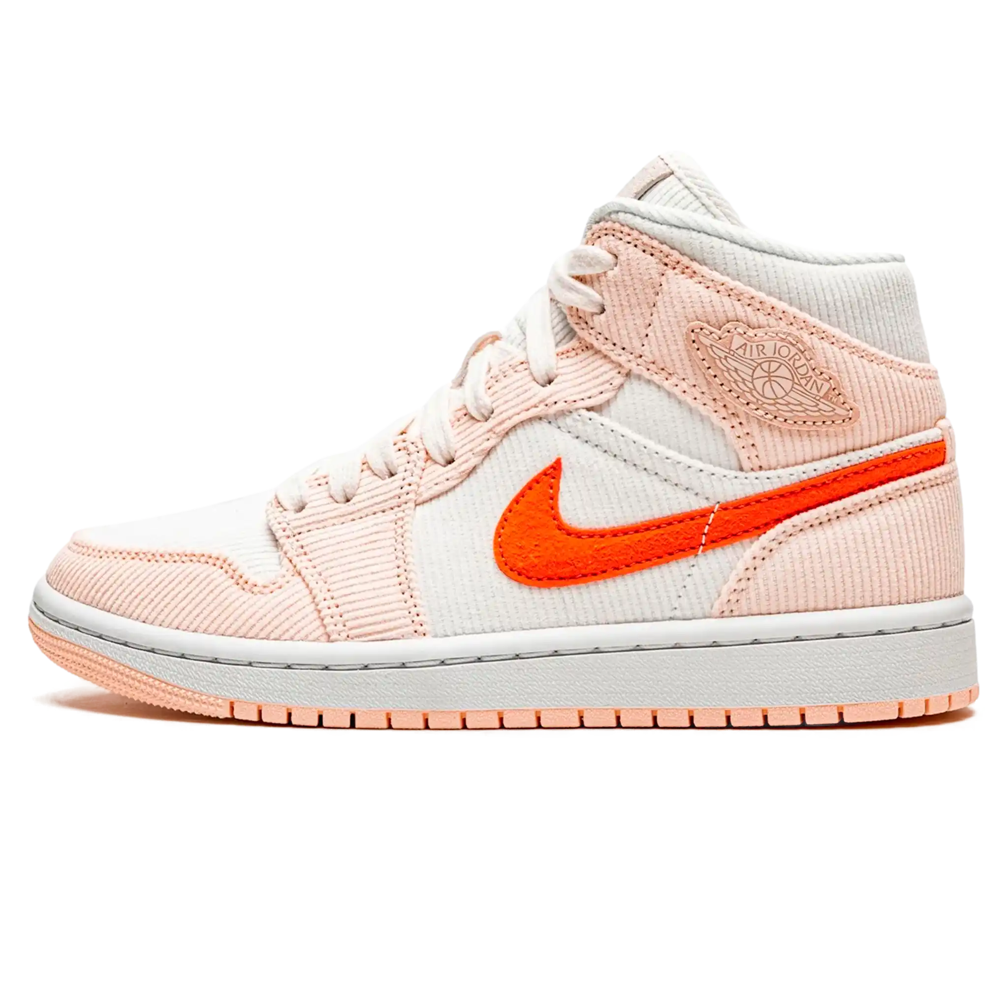Tênis Air Jordan 1 Mid Feminino "Corduroy" Bege - DA8009-108