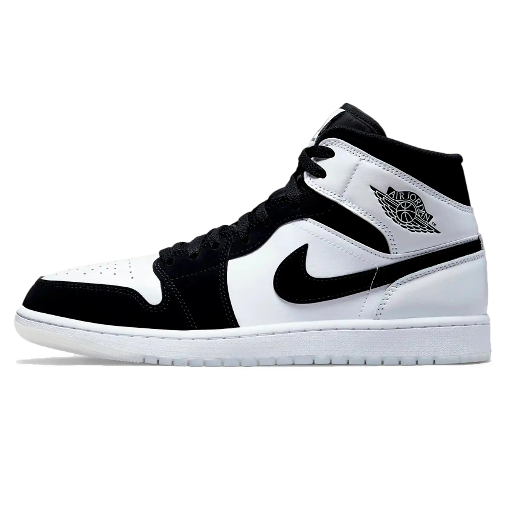Tênis Air Jordan 1 Mid "Diamond" Preto / Branco - DH6933-100