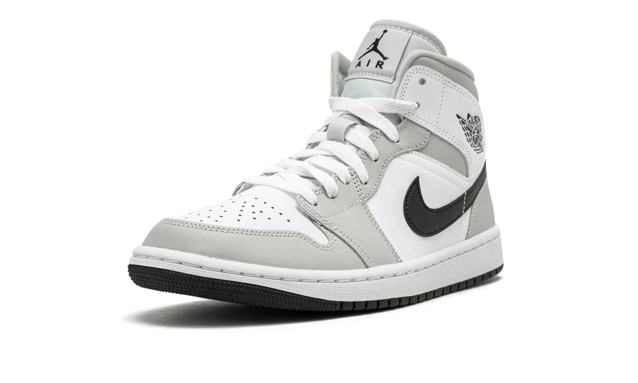 Tênis Air Jordan 1 Mid Feminino "Light Smoke Grey" Cinza - 554725-092
