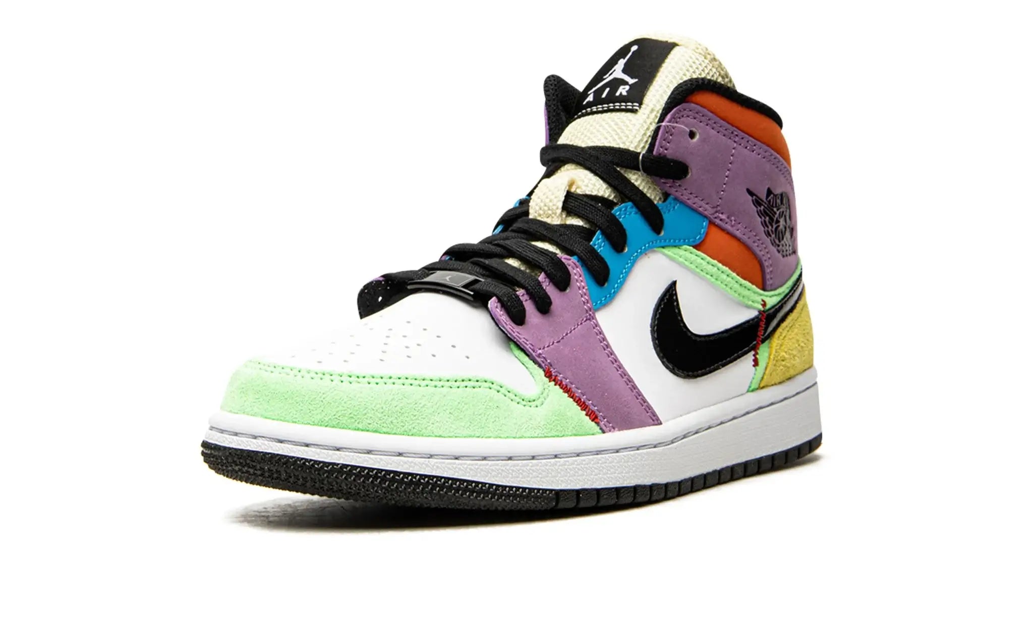 Tênis Air Jordan 1 Mid Feminino "Lightbulb" Colorido - CW1140-100