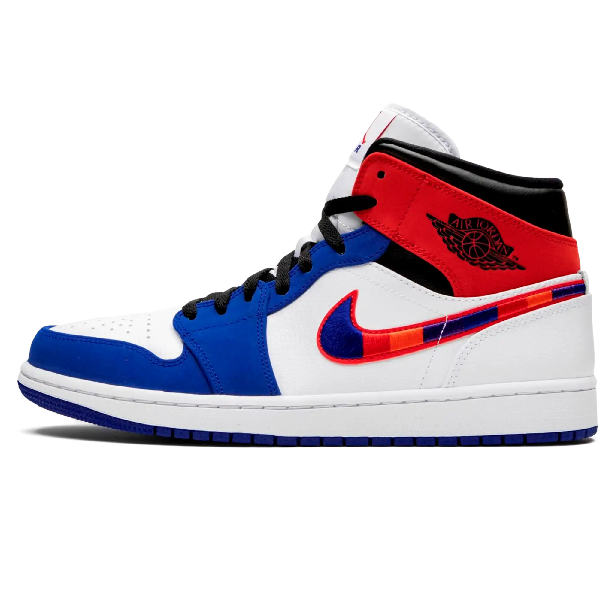 Tênis Air Jordan 1 Mid "Multi Color Swoosh" - 852542-146