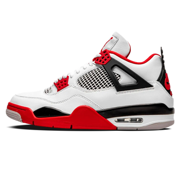 Tênis Air Jordan 4 "Fire Red" Branco / Vermelho - DC7770-160