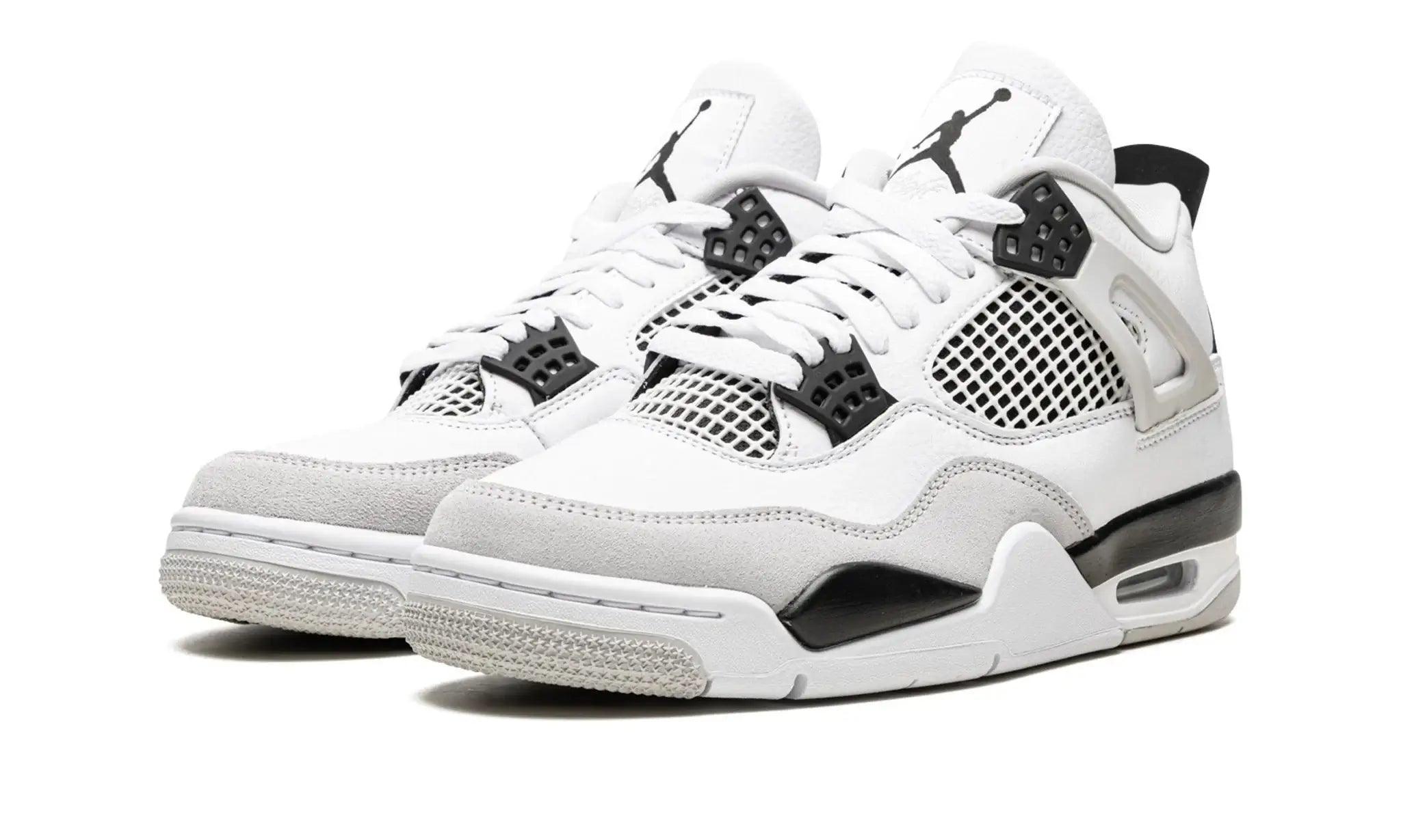 Tênis Air jordan 4 "Military Black" Branco / Preto - DH6927-111