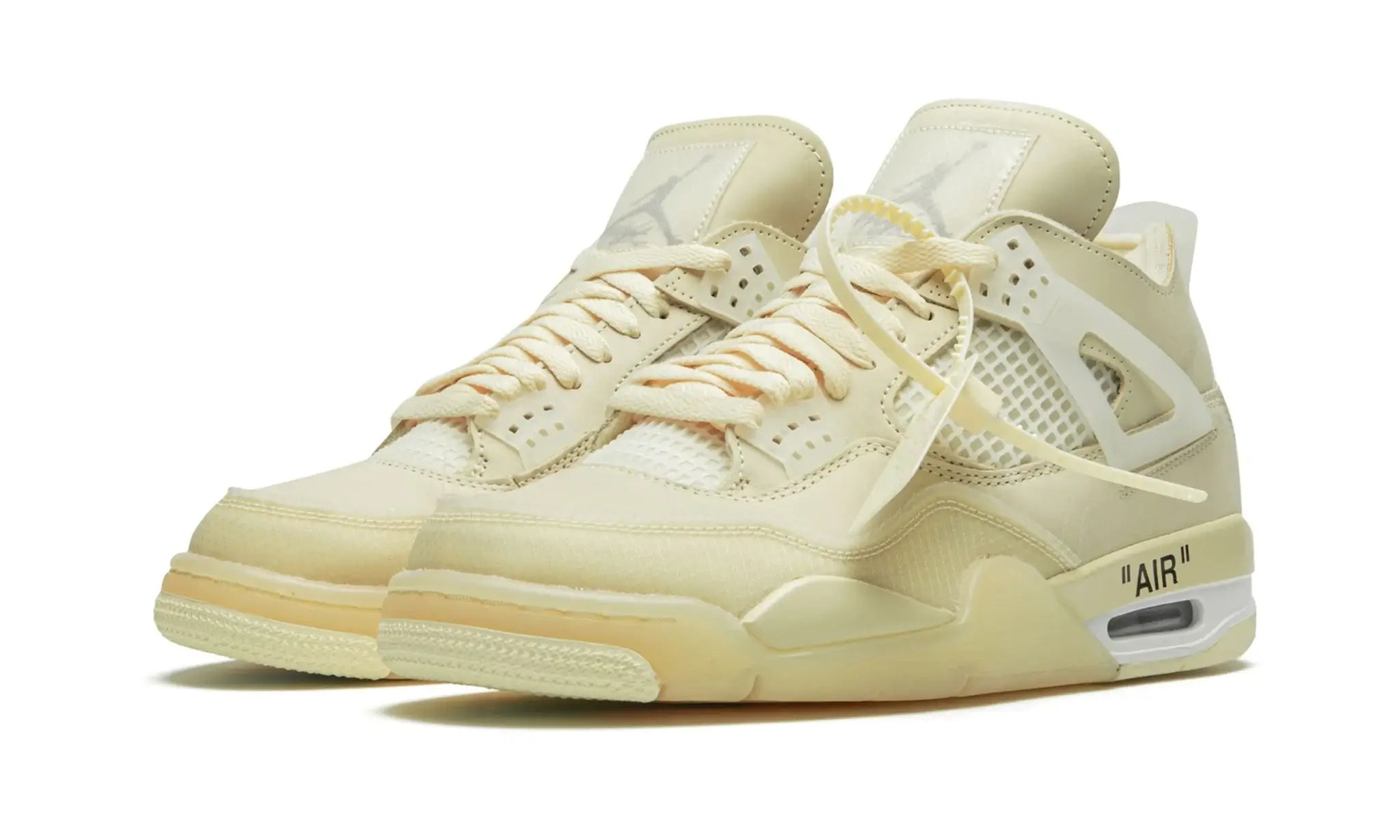 Tênis Air jordan 4 x Off-White "Sail" - CV9388-100
