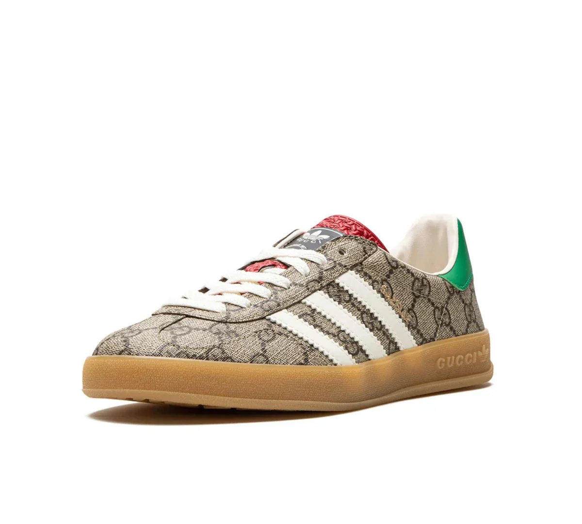Tênis Adidas x Gucci Gazelle 'Beige GG Monogram' - IE2262