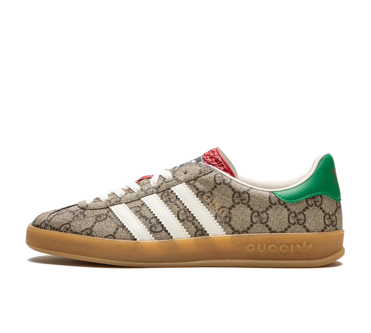 Tênis Adidas x Gucci Gazelle 'Beige GG Monogram' - IE2262