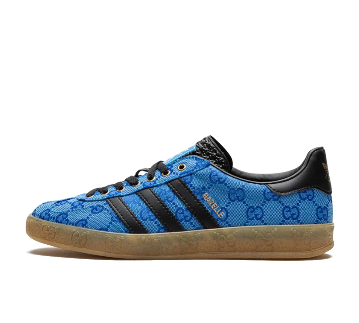 Tênis Adidas x Gucci Gazelle 'GG Monogram Blue' - IE2265