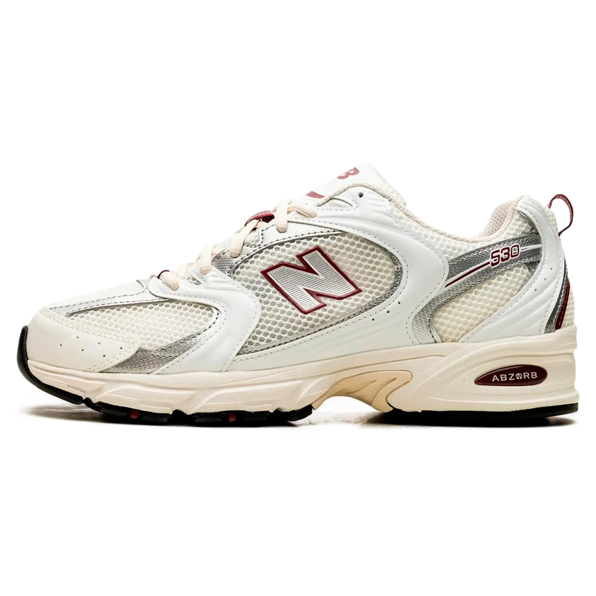 Tênis New Balance 530 "Sea Salt Mercury Red" Branco / Bordô - MR530SZ