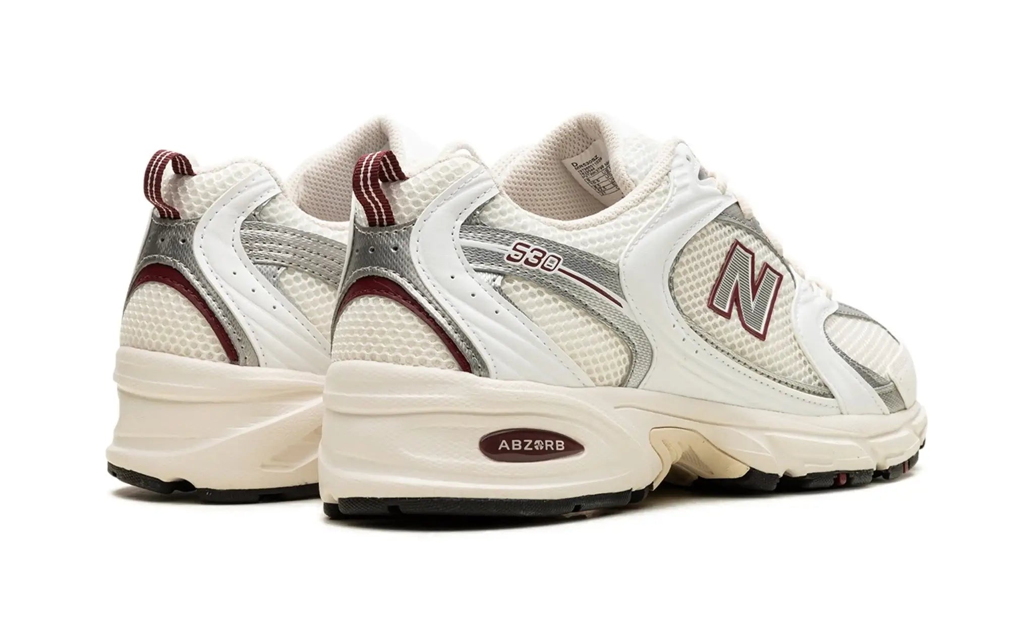 Tênis New Balance 530 "Sea Salt Mercury Red" Branco / Bordô - MR530SZ