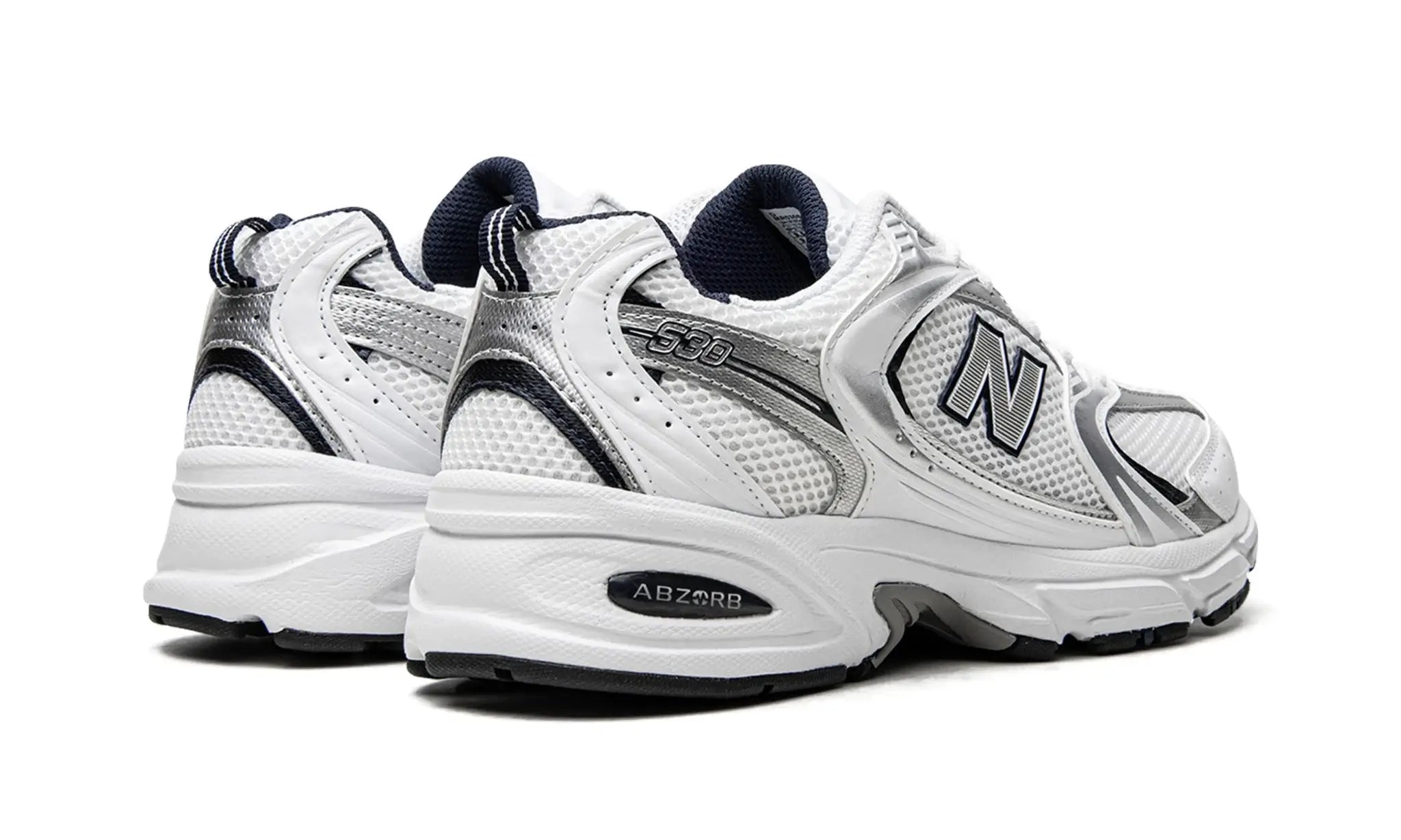 Tênis New Balance 530 "White Silver Navy" Prata / Azul - MR530SG