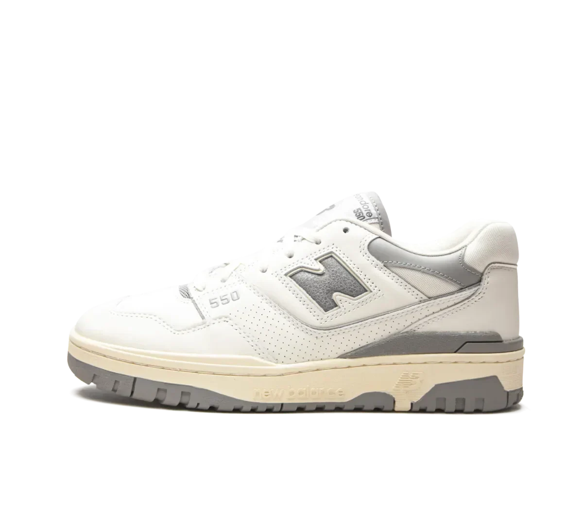 Tênis New Balance 550 x Aime Leon Dore 'White Grey' Branco / Cinza - BB550ALE