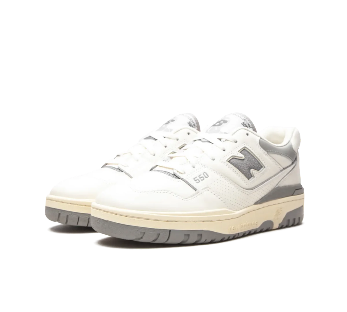 Tênis New Balance 550 x Aime Leon Dore 'White Grey' Branco / Cinza - BB550ALE