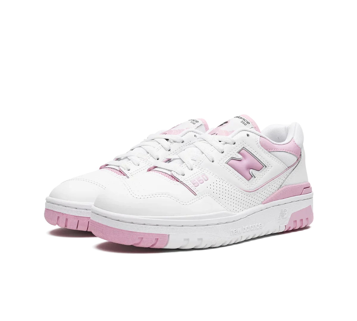 Tênis New Balance 550 'White Bubblegum Pink' Branco / Rosa - BBW550BD