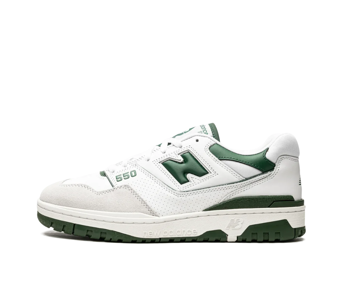 Tênis New Balance 550 'White Green' Branco / Verde - BB550WT1