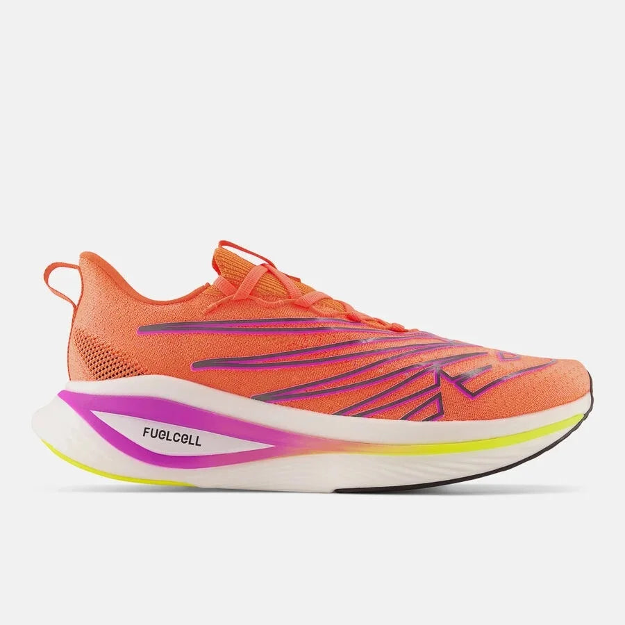 Tênis New Balance Fuelcell Supercomp Elite v3 'Neon Dragonfly Cosmic Rose' Laranja - MRCELCD3