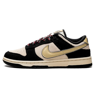Tênis Nike Dunk Low Feminino "Black Team Gold" Preto / Dourado - DV3054-001