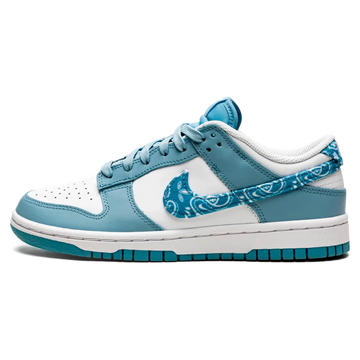 Tênis Nike Dunk Low Feminino "Blue Paisley" Azul / Branco - DH4401-101