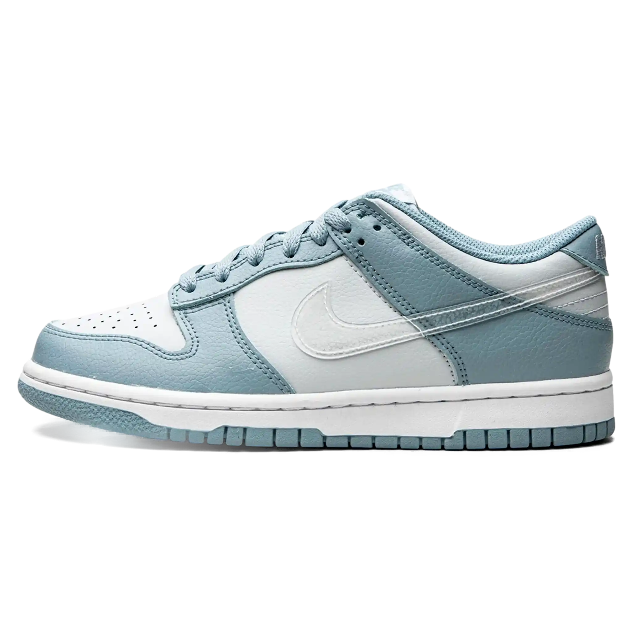 Tênis Nike Dunk Low Feminino "Clear Swoosh" Azul - DH9765-401