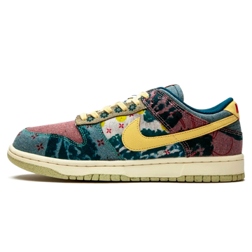 Tênis Nike Dunk Low "Community Garden" Verde / Bordô - CZ9747-900
