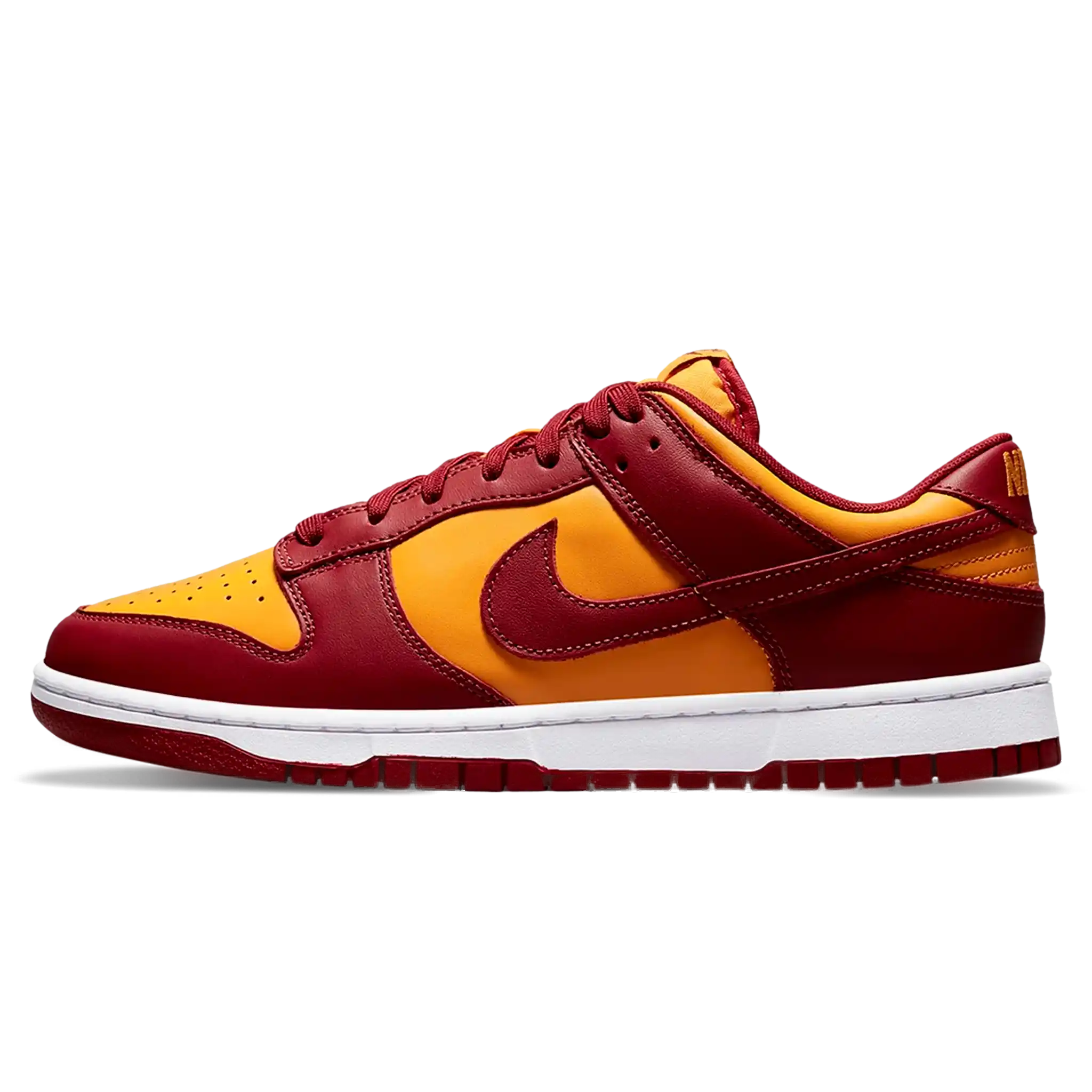 Tênis Nike Dunk Low "Championship Gold" Vermelho / Amarelo - DD1391-701