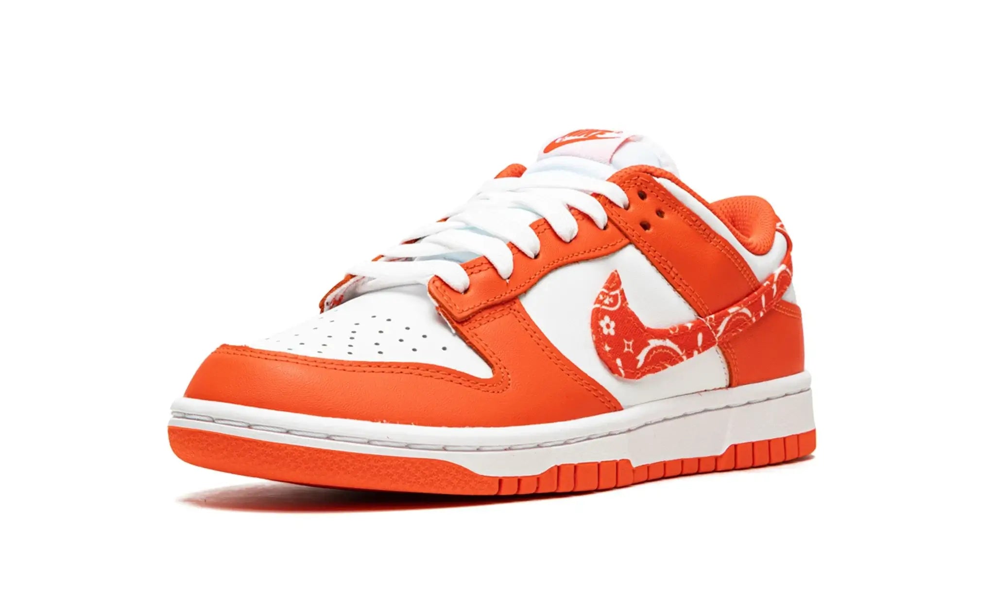 Tênis Nike Dunk Low Feminino "Orange Paisley" Laranja / Branco - DH4401-103