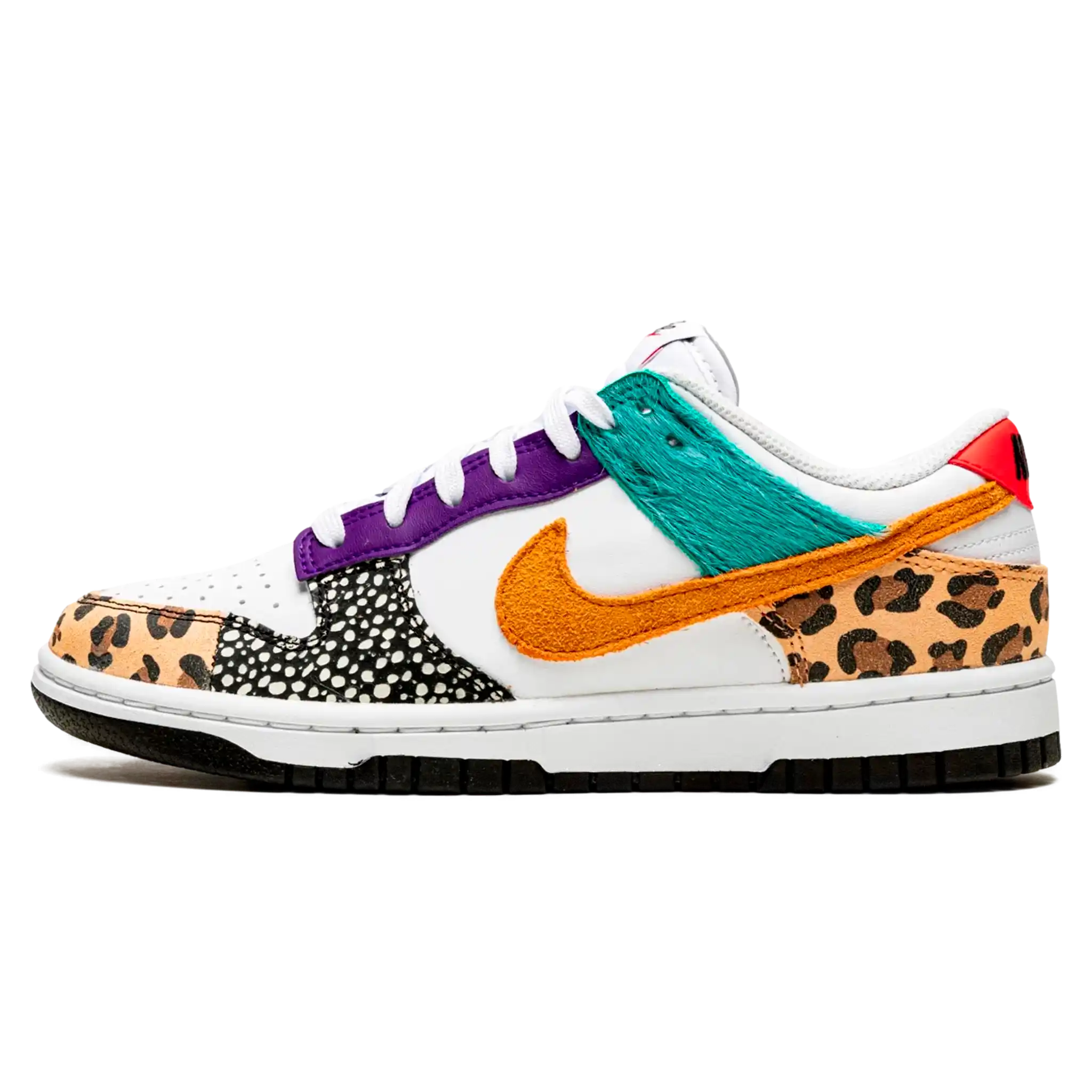 Tênis Nike Dunk Low Feminino "Animal Print" Colorido - DN3866-100