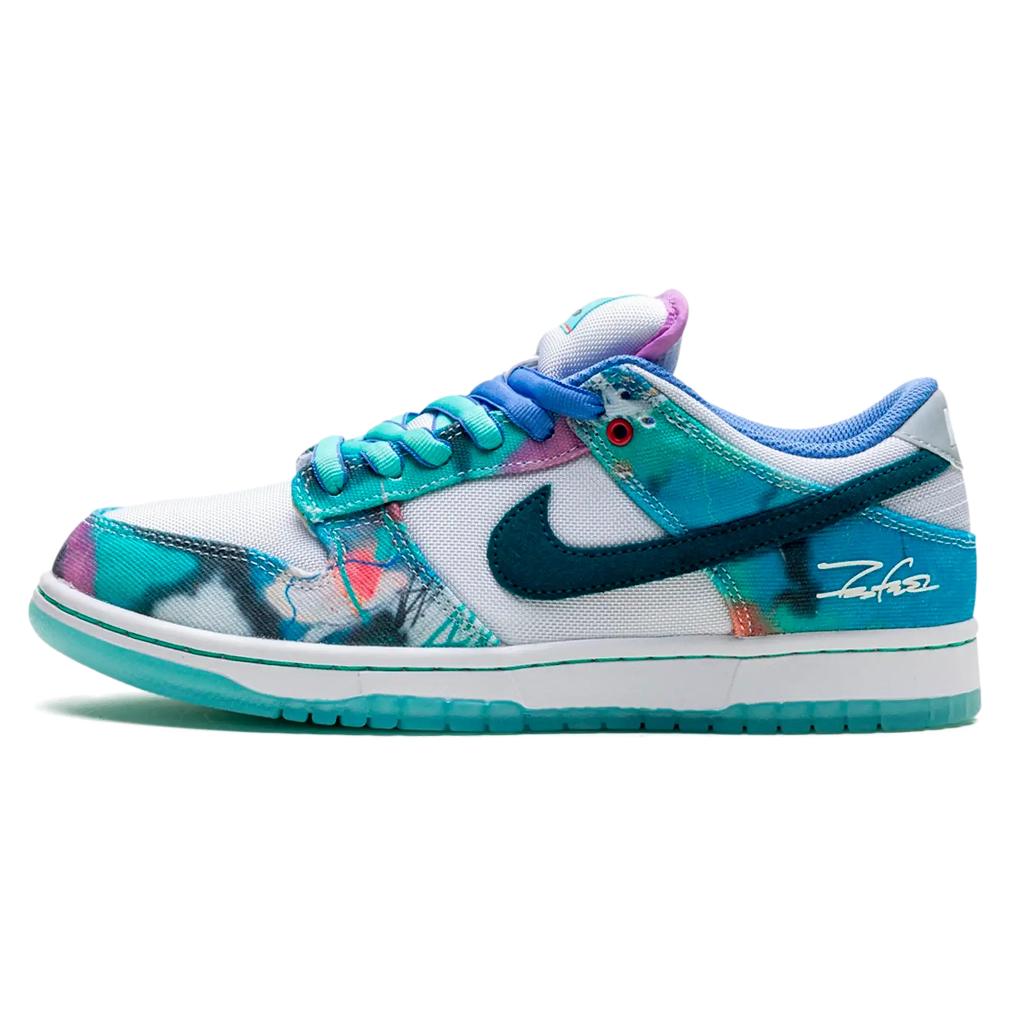 Tênis Nike Dunk Low SB x Futura "Bleached Aqua" Azul - HF6061-400