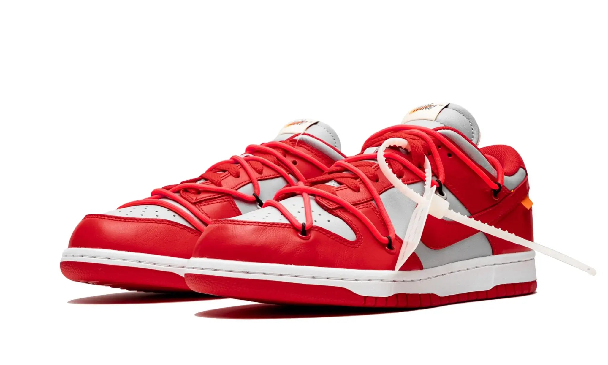 Tênis Nike Dunk Low x Off-White "University Red" Vermelho - CT0856-600