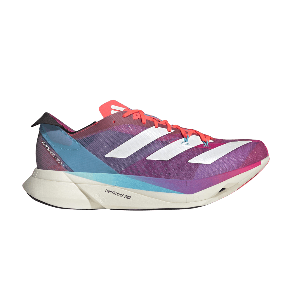 Tênis Adidas Adizero Adios Pro 3 'Signal Pink Cyan' - GW7258