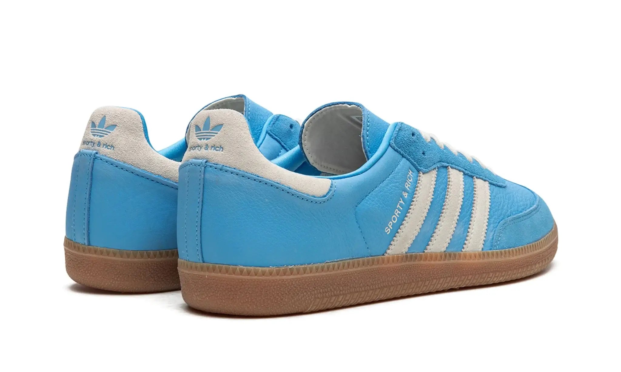 Tênis Adidas Samba OG x Sporty & Rich "Blue Rush" Azul - IE6975