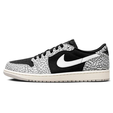 Tênis Air Jordan 1 Low "Black Cement" Preto / Cinza - CZ0790-001