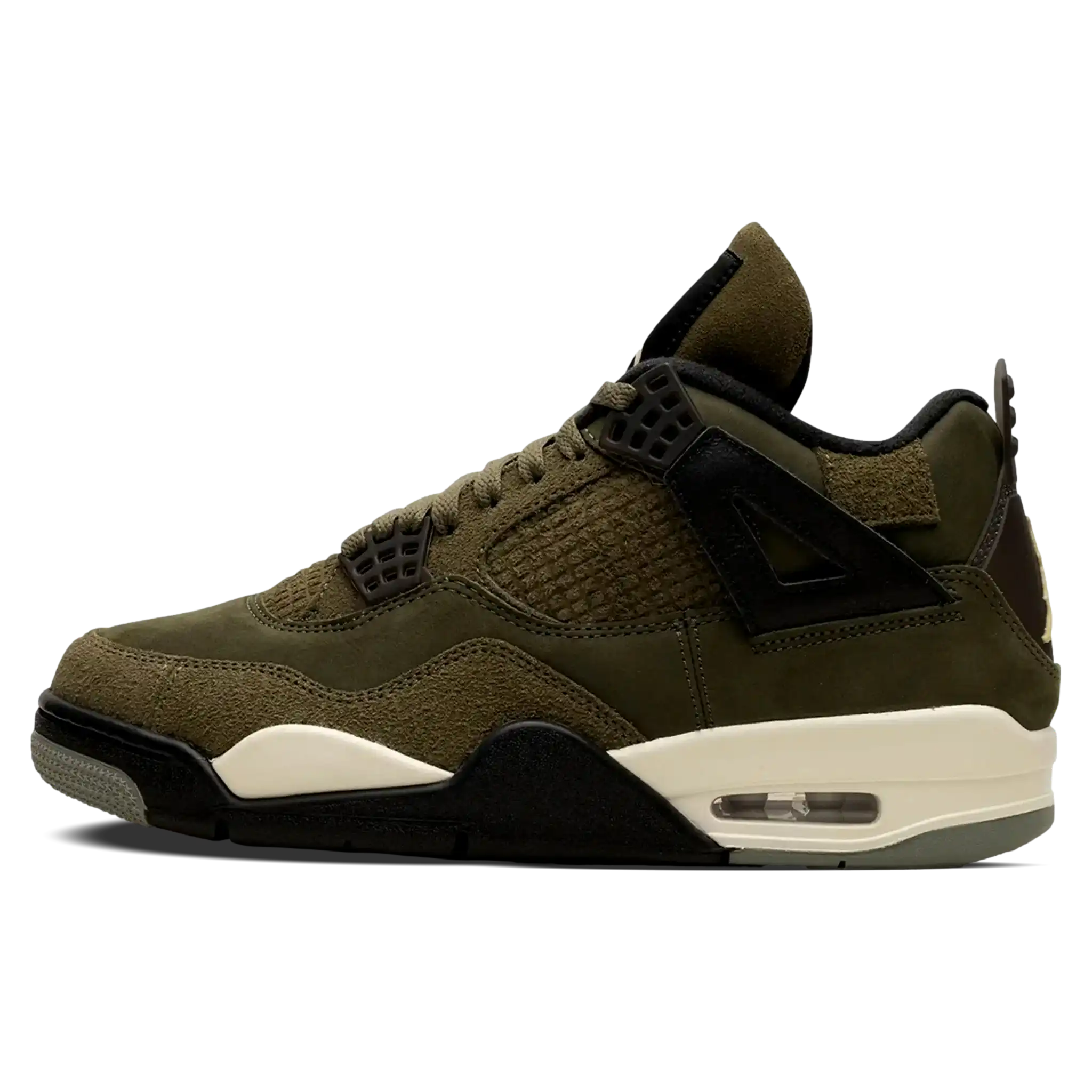 Tênis Air Jordan 4 Craft "Medium Olive" Verde - FB9927-200